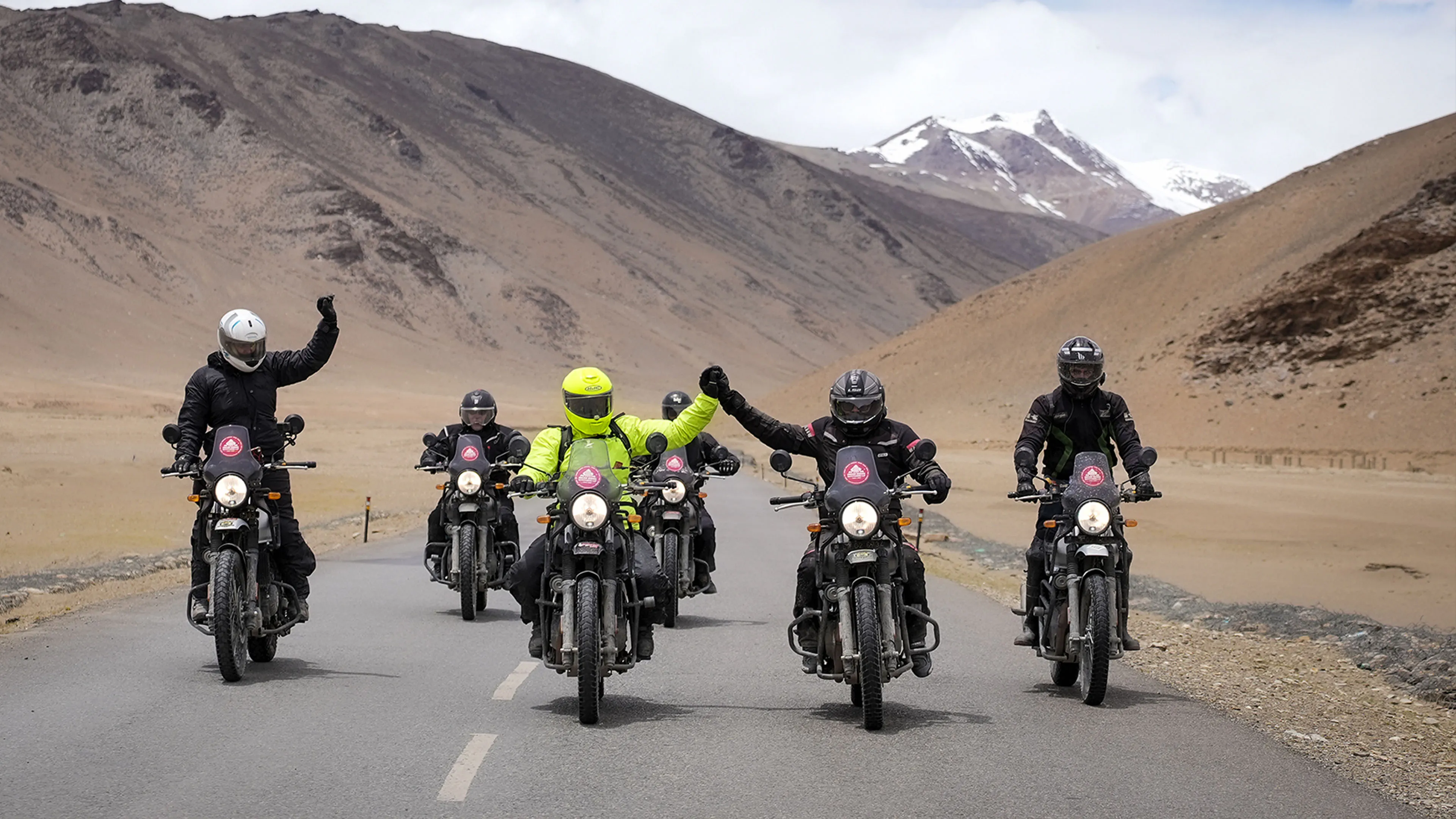 Rider on a scenic mountain route